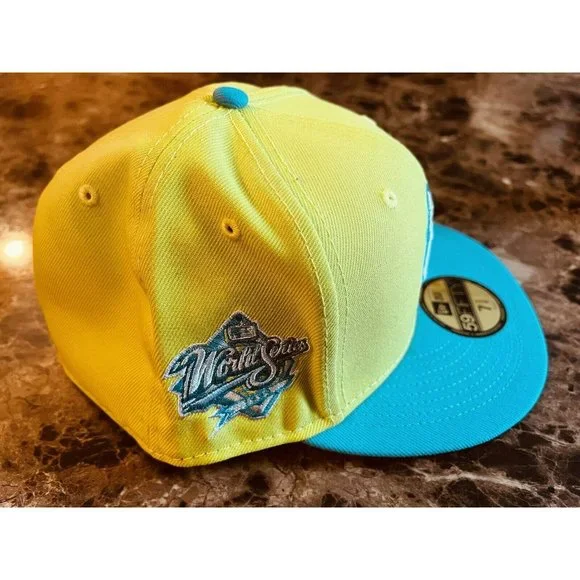 New Era New York Yankees 59FIFTY Fitted Hat 1999 World Series Green Size 7 3/8 - Picture 2 of 5